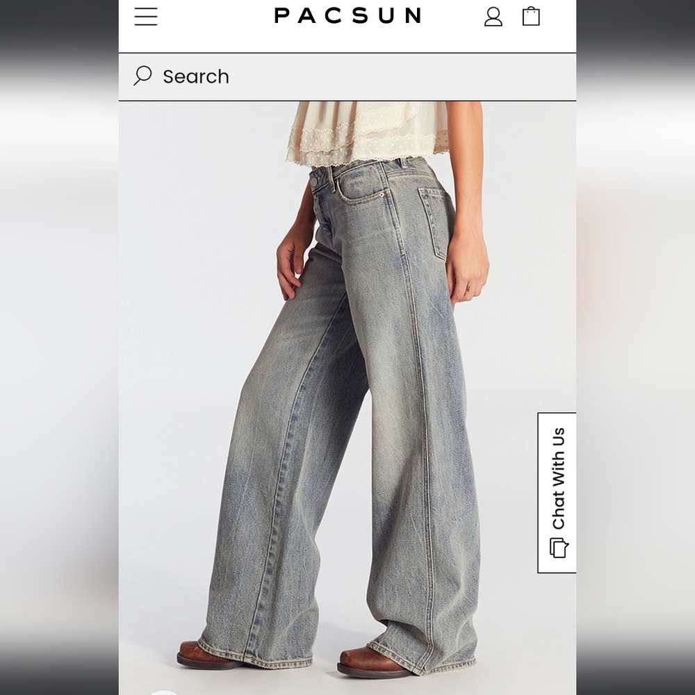 PacSun Casey Low Rise Baggy Jeans 25